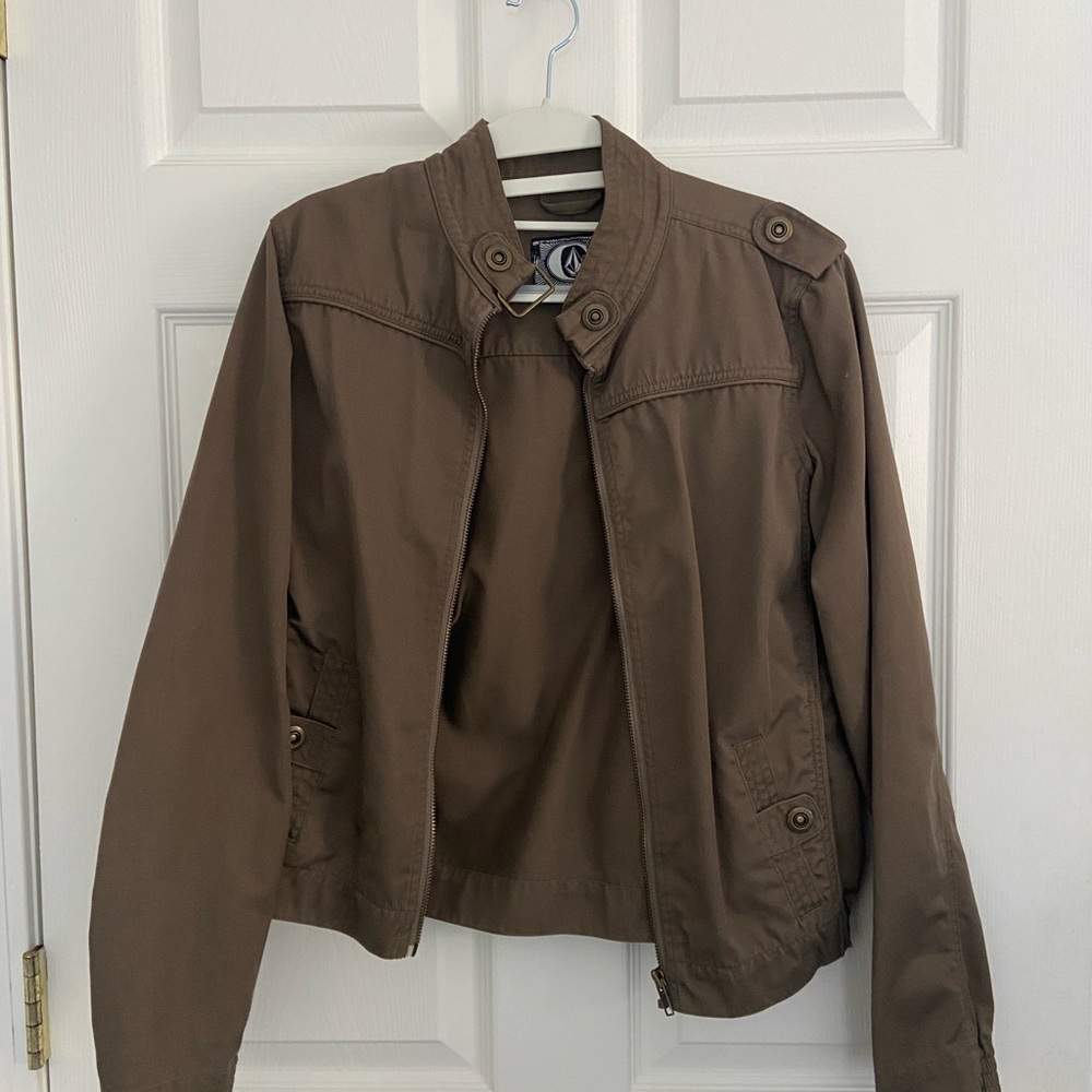 Brown Zip-Up Jacket